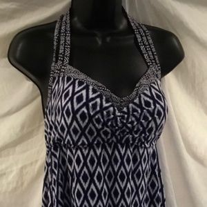 Coastal Blue Tankini Top